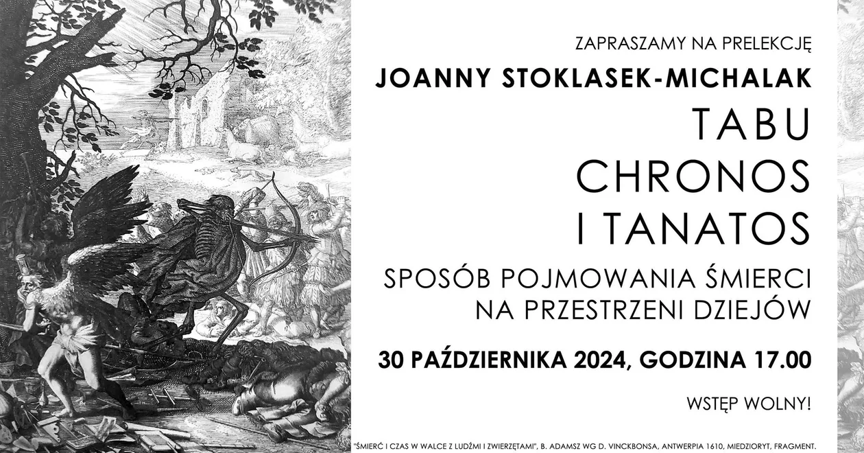 Tabu, Chronos i Tanatos. 30 października prelekcja w Muzeum Ziemi Kłodzkiej - Zdjęcie główne