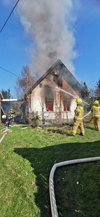 Gmina Międzylesie. Pożar w Długopolu Górnym [zdjęcia]