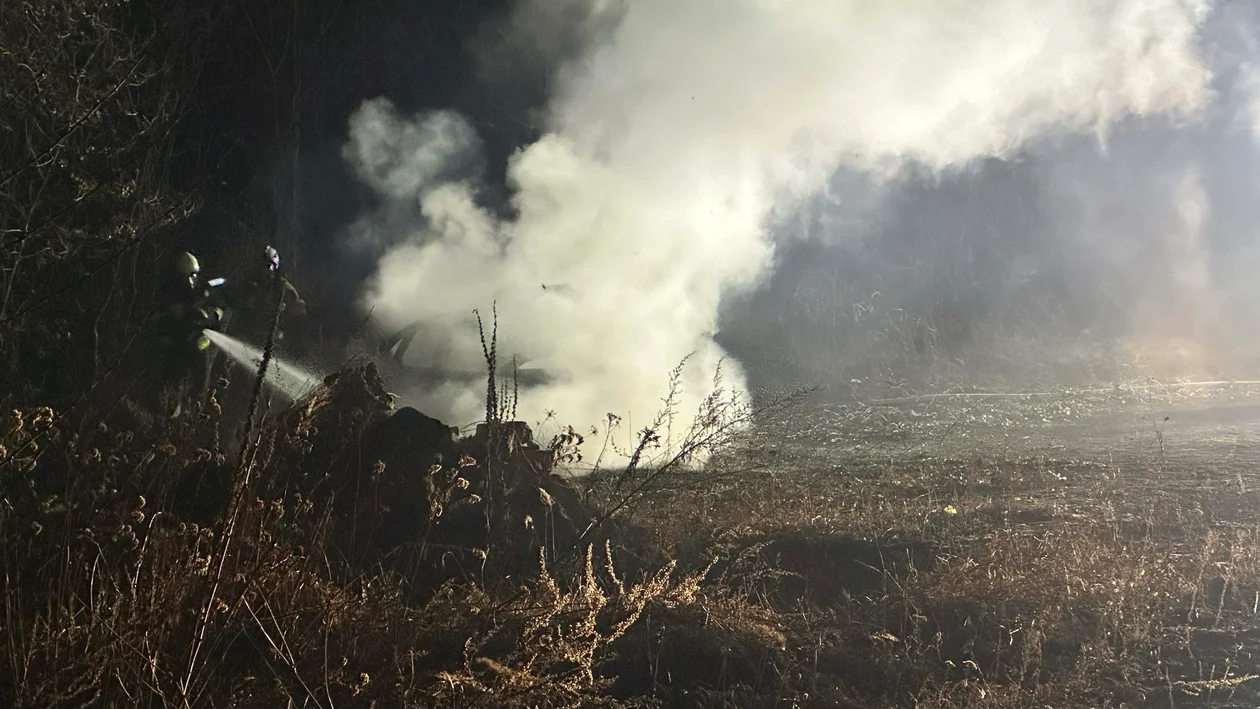 Krosnowice - pożar auta