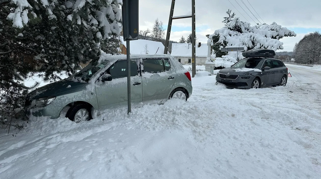 Kolizja w Trzebieszowicach [zdjęcia]