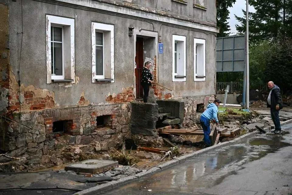 Lądek-Zdrój po powodzi. Miasteczko zostało zniszczone