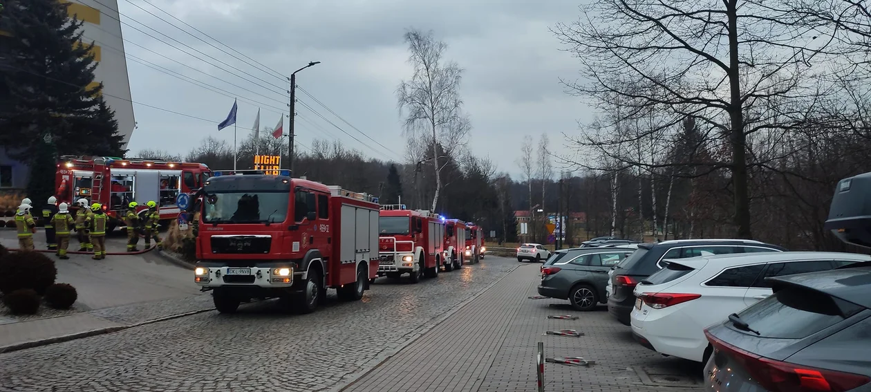 Pożar sauny w jednym z hoteli w Polanicy-Zdroju [zdjęcia]