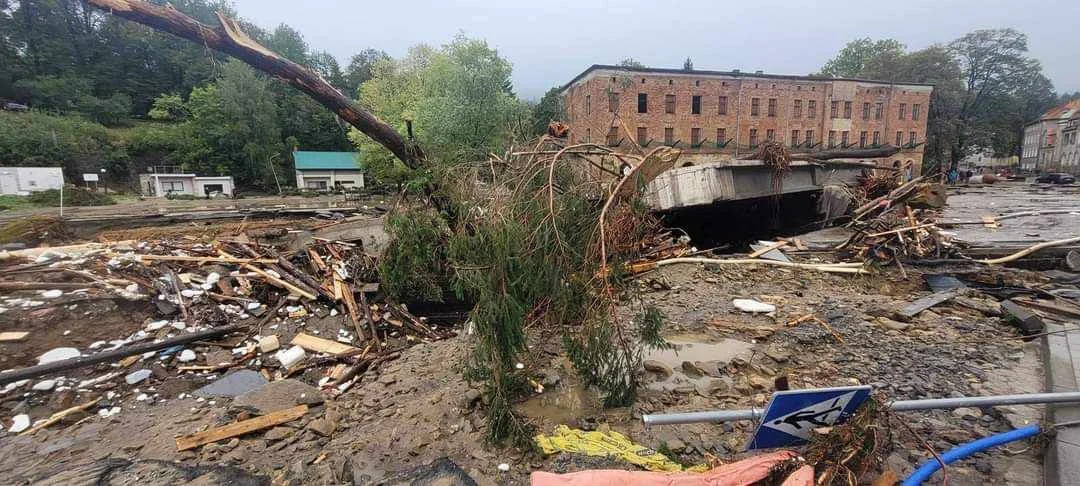 Lądek-Zdrój po powodzi. Miasteczko zostało zniszczone