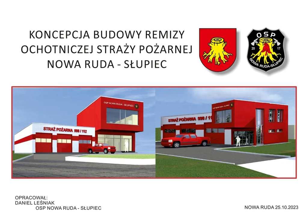 Nowa Ruda. Wybudują remizę dla OSP Słupiec [wizualizacja]