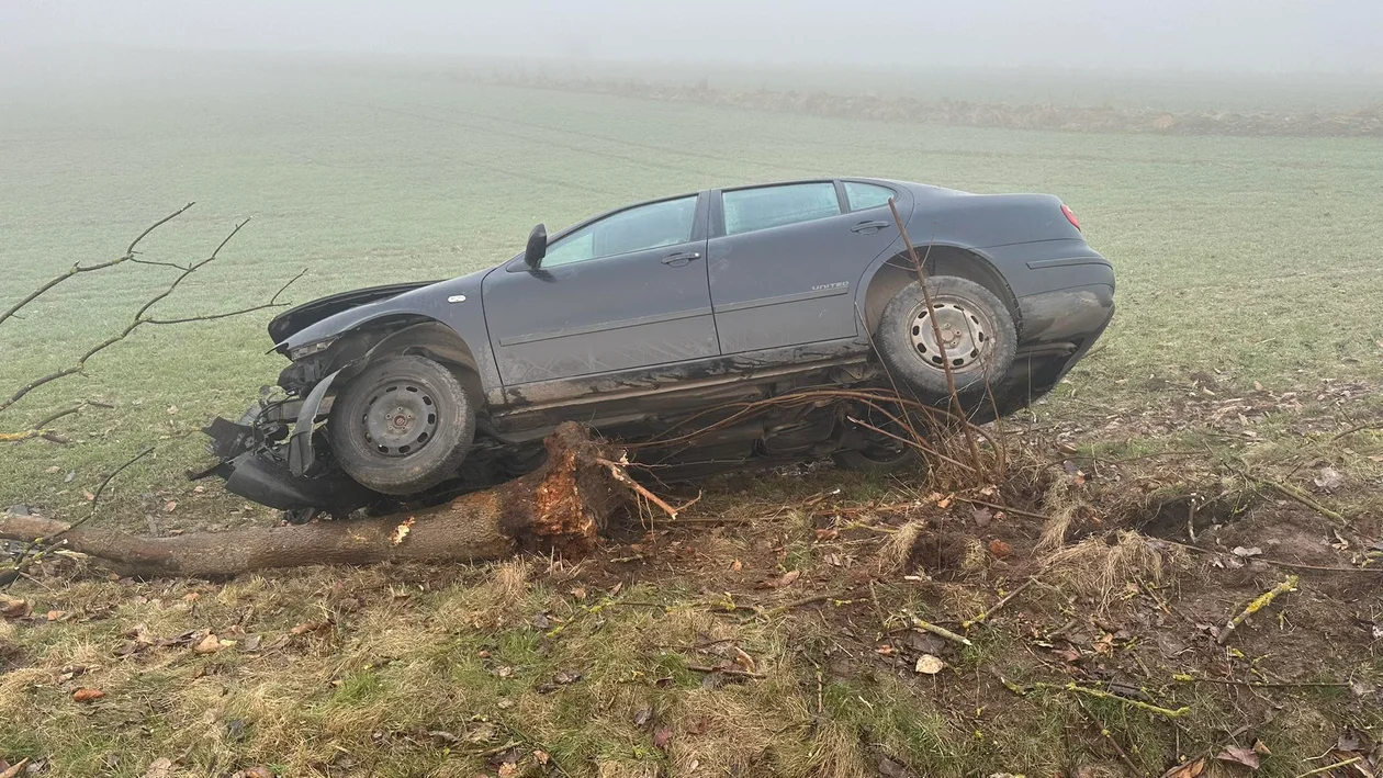 Wypadek między Święckiem a Bożkowem