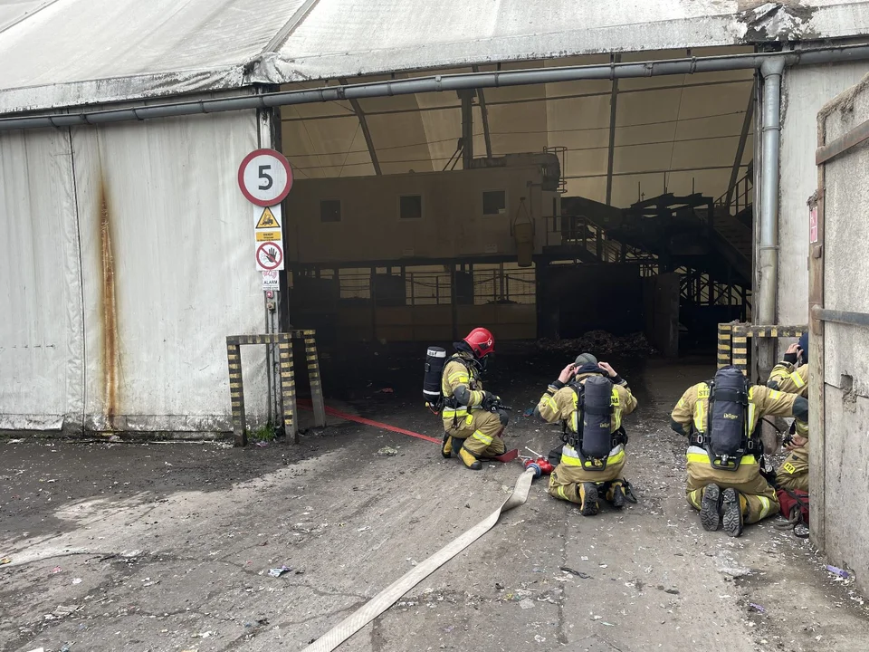 Gmina Radków. Pożar na składowisku odpadów w Ścinawce Dolnej? Spokojnie, to tylko ćwiczenia