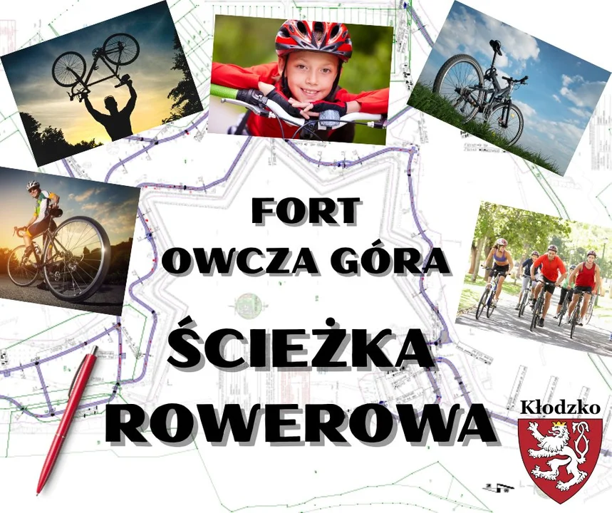 Budowa ścieżek rowerowych w Kłodzku – etap I: Fort Owcza Góra [PLANY]