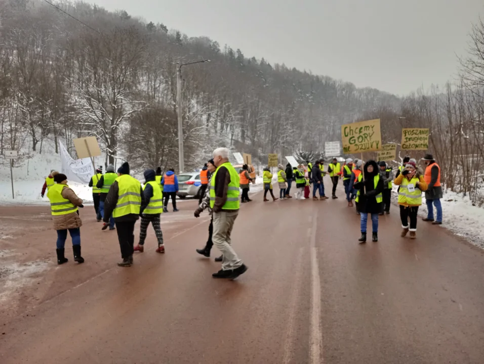 Protest mieszkańców Tłumaczowa
