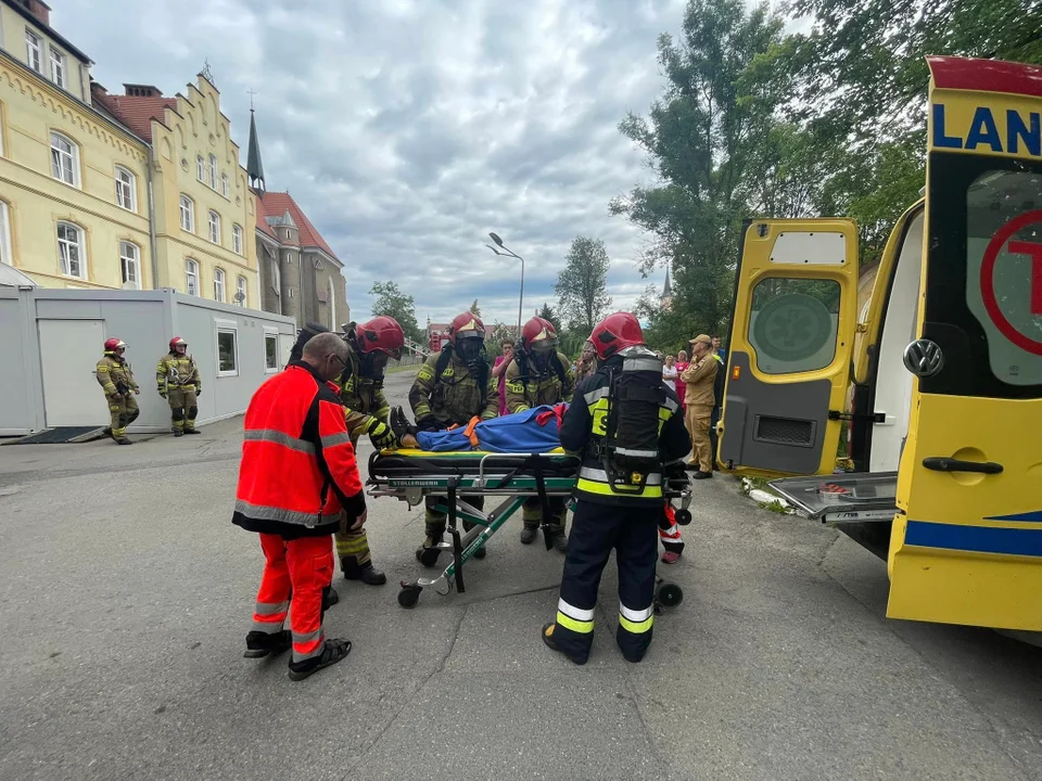 Pożar w kłodzkim szpitalu. Na szczęście, to tylko ćwiczenia