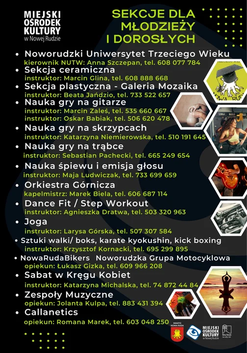 Nowa Ruda. Ruszył nabór do ponad 20 sekcji Miejskiego Ośrodka Kultury [zdjęcia]