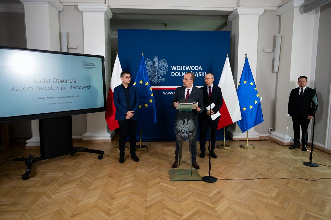 Kolejna konferencja Prasowa Wojewody Dolnośląskiego dotycząca raportów z audytu