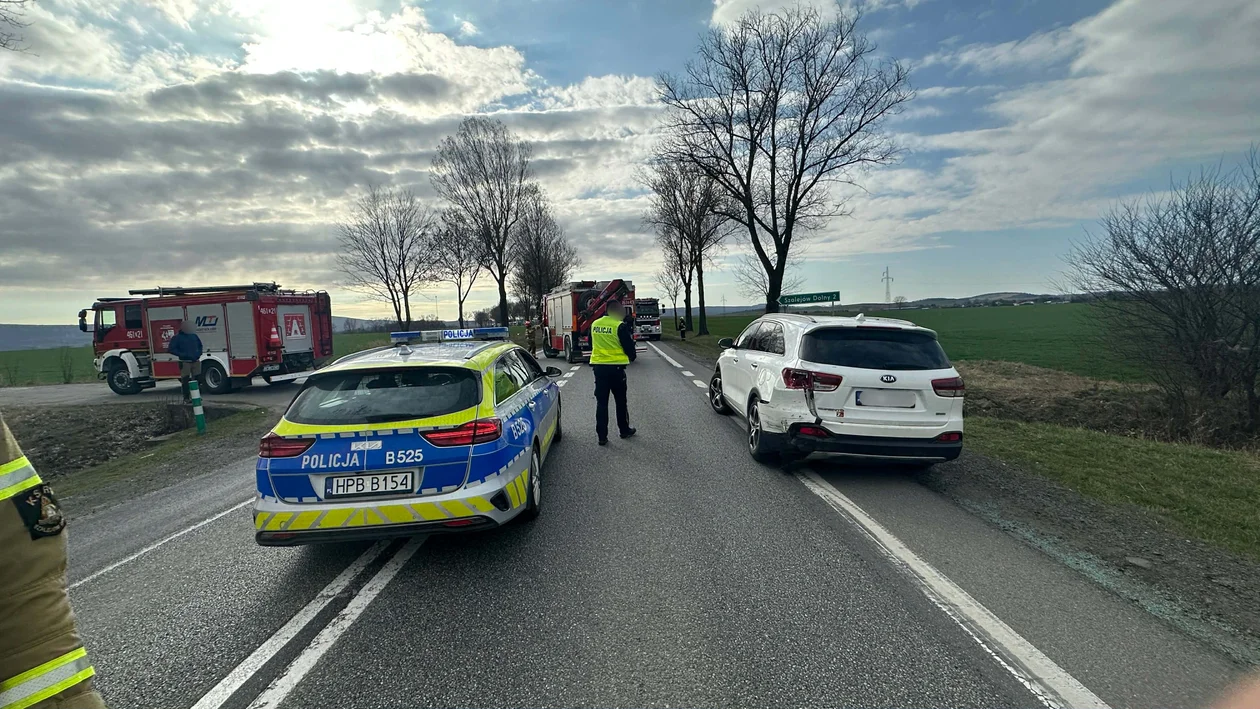 Szalejów Dolny - kolizja na DK8