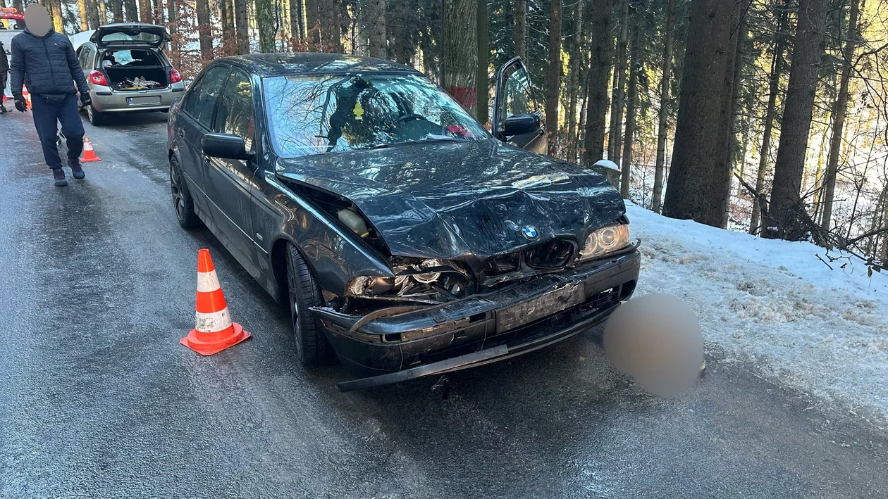 Orłowiec. Kierowca BMW stracił panowanie nad pojazdem [zdjęcia]