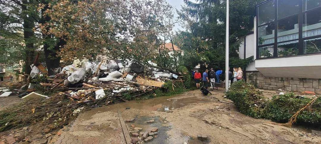 Lądek-Zdrój po powodzi. Miasteczko zostało zniszczone