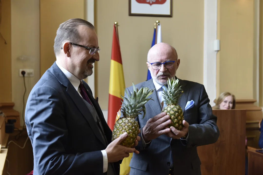 Trzypiętrowy tort na ostatniej w tej kadencji sesji Rady Powiatu Kłodzkiego [galeria]