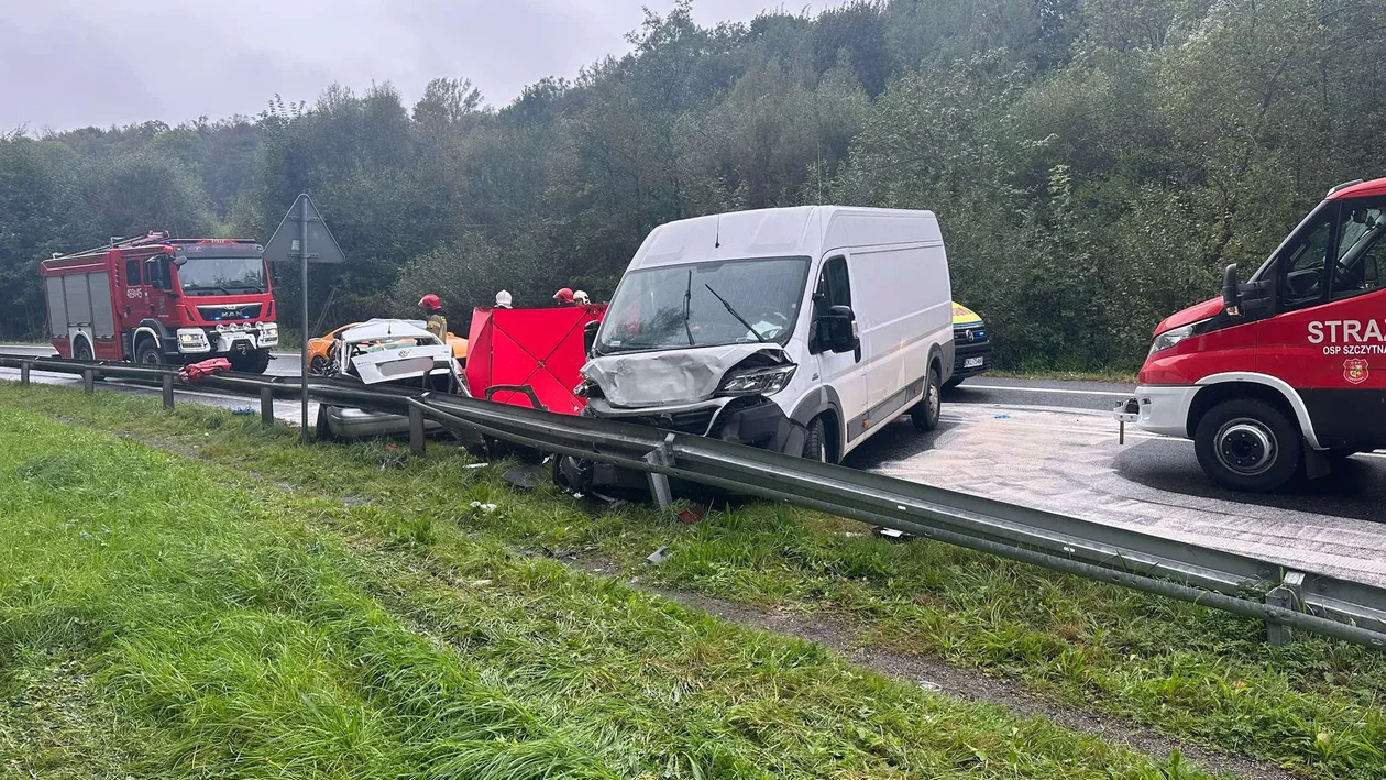 Śmiertelny wypadek na krajowej ósemce