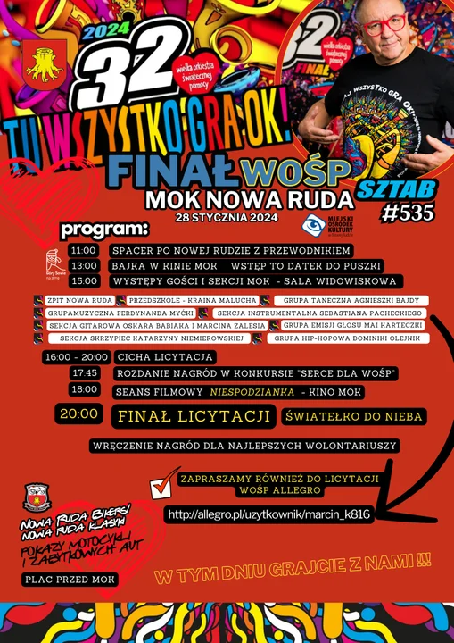 WOŚP Nowa Ruda. Jeden Sztab, dwie imprezy