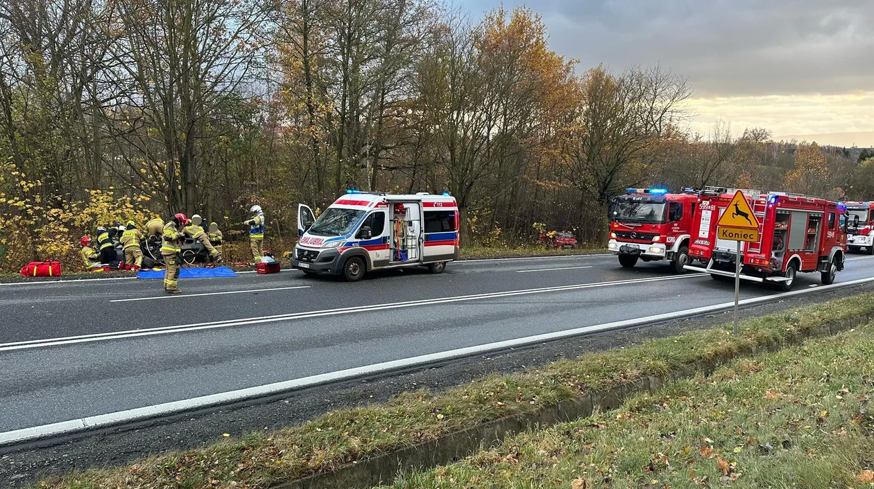 Tragiczny wypadek w Boguszynie. Krajowa ósemka jest zablokowana