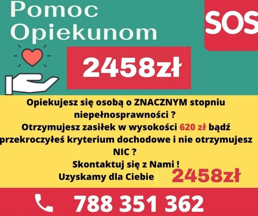 Zajmujesz się osobą niepełnosprawną? Należą Ci się dodatkowe pieniądze