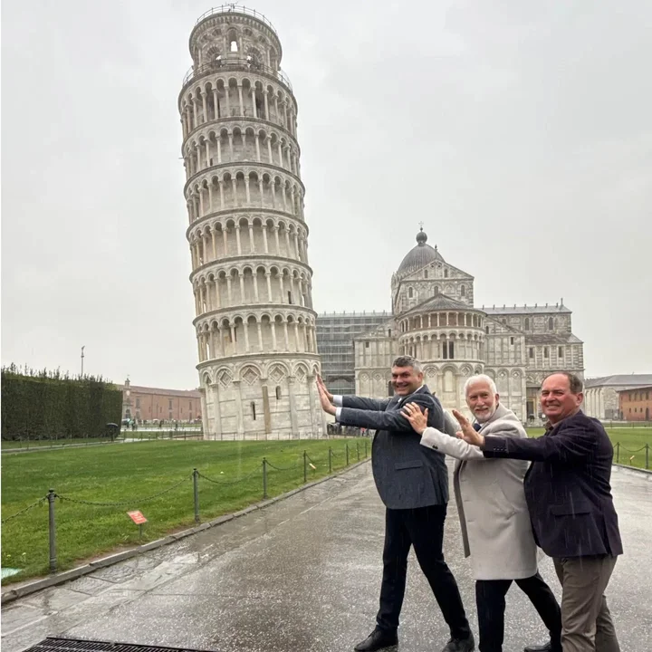 Marcin Orzeszek odwiedził włoską Pizę