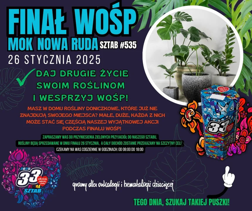 33. Finał WOŚP. Szczegóły wydarzeń w Nowej Rudzie