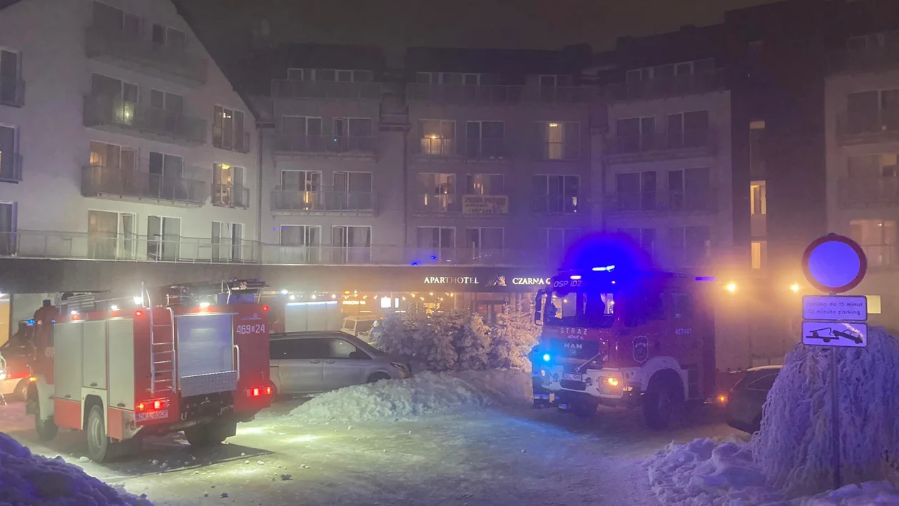 Czarna Góra. Ewakuacja w hotelu - Zdjęcie główne