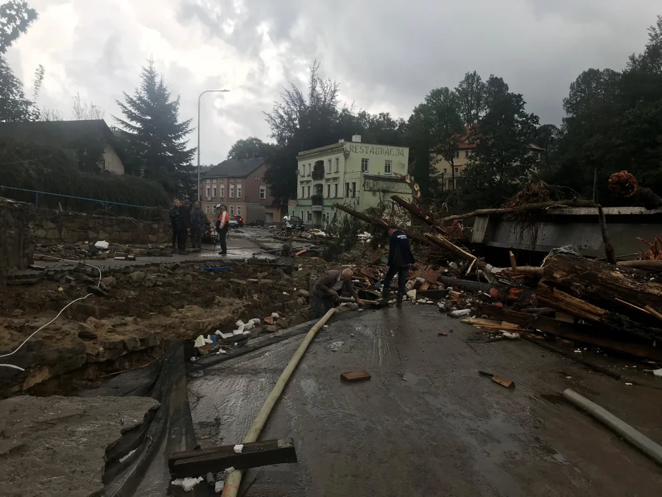 Lądek-Zdrój. Żywioł niszczył wszystko, co spotkał na swojej drodze