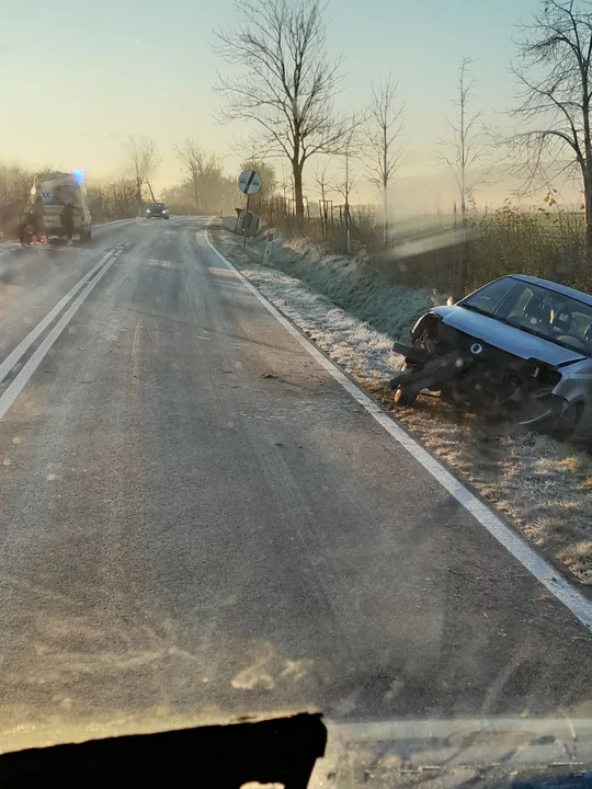 Wypadek na trasie Ząbkowice Śl. - Kamieniec Ząbkowicki