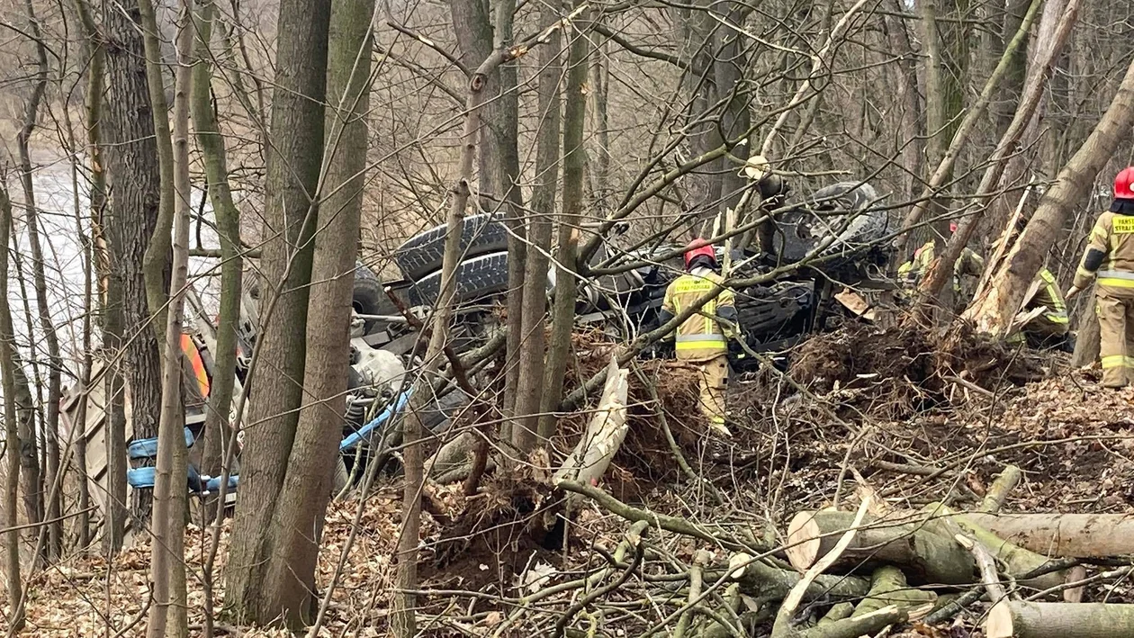 Zablokowana droga między Bierkowicami, a Święckiem