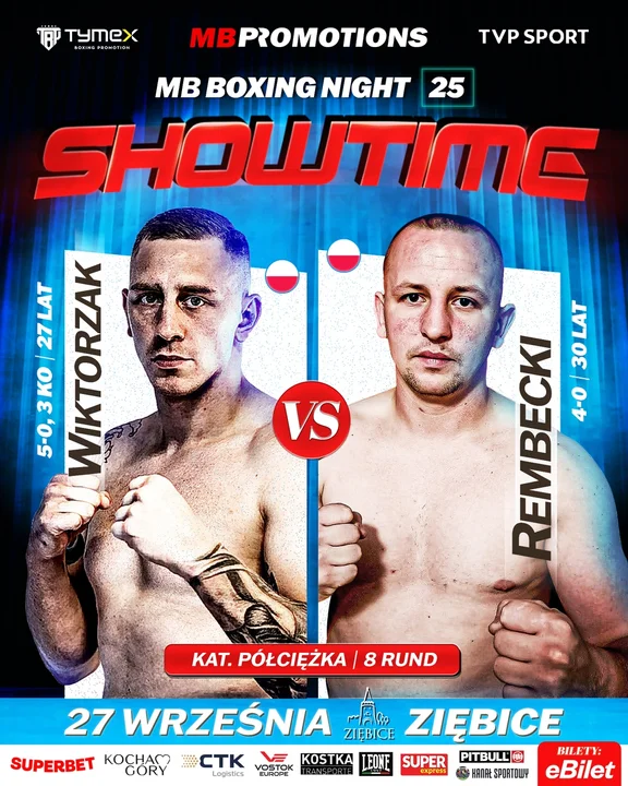 MB BOXING NIGHT 25: SHOWTIME w Ziębicach. Święto boksu już 27 września