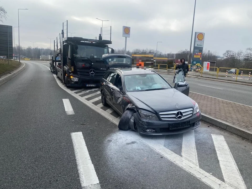 Kudowa-Zdrój. Kolizja przy granicy