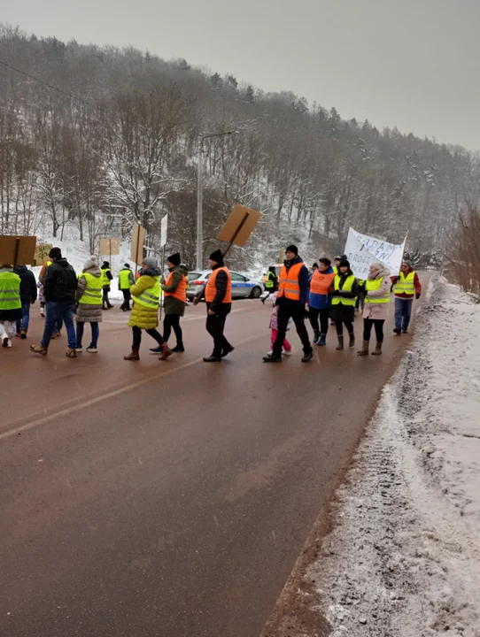 Protest mieszkańców Tłumaczowa