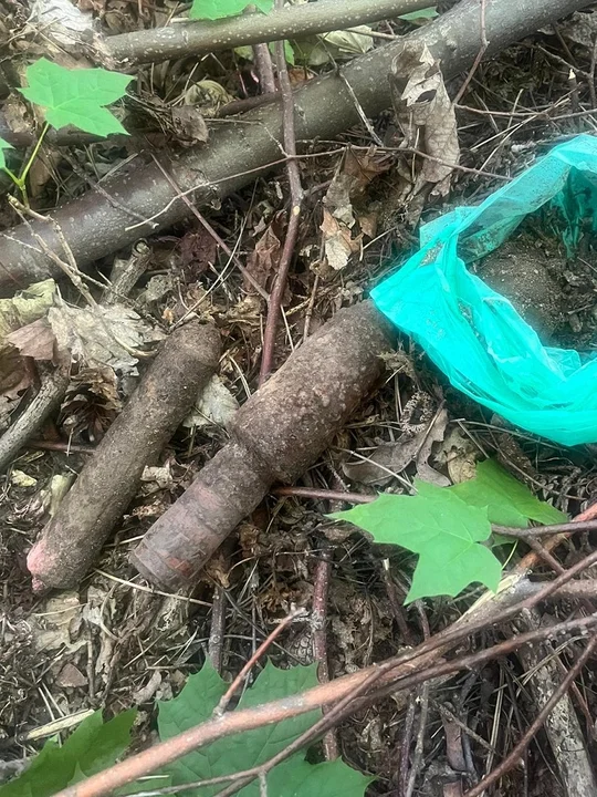 Laski. Na własnej posesji natknął się na niewybuchy z czasów II Wojny Światowej