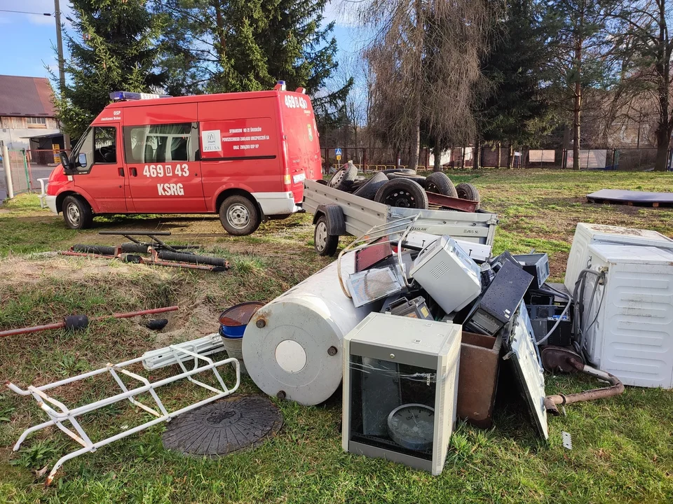OSP Jaszkowa Dolna. Ile złomu udało się uzbierać strażakom?