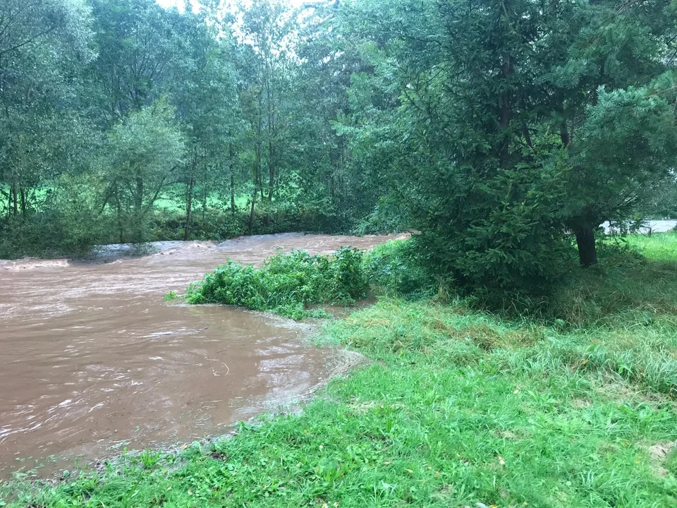 Sytuacja na rzekach i potokach w Gminie Radków [zdjęcia]