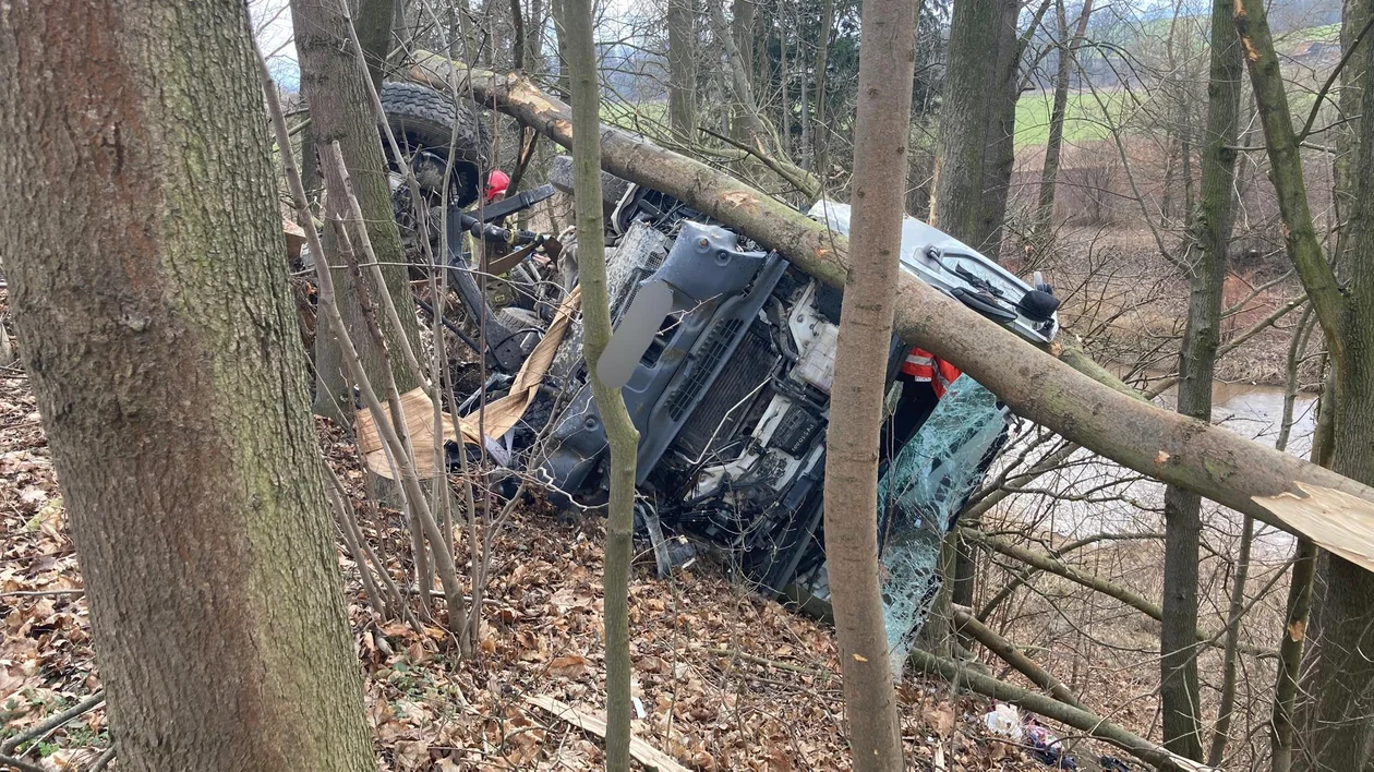 Zablokowana droga między Bierkowicami, a Święckiem