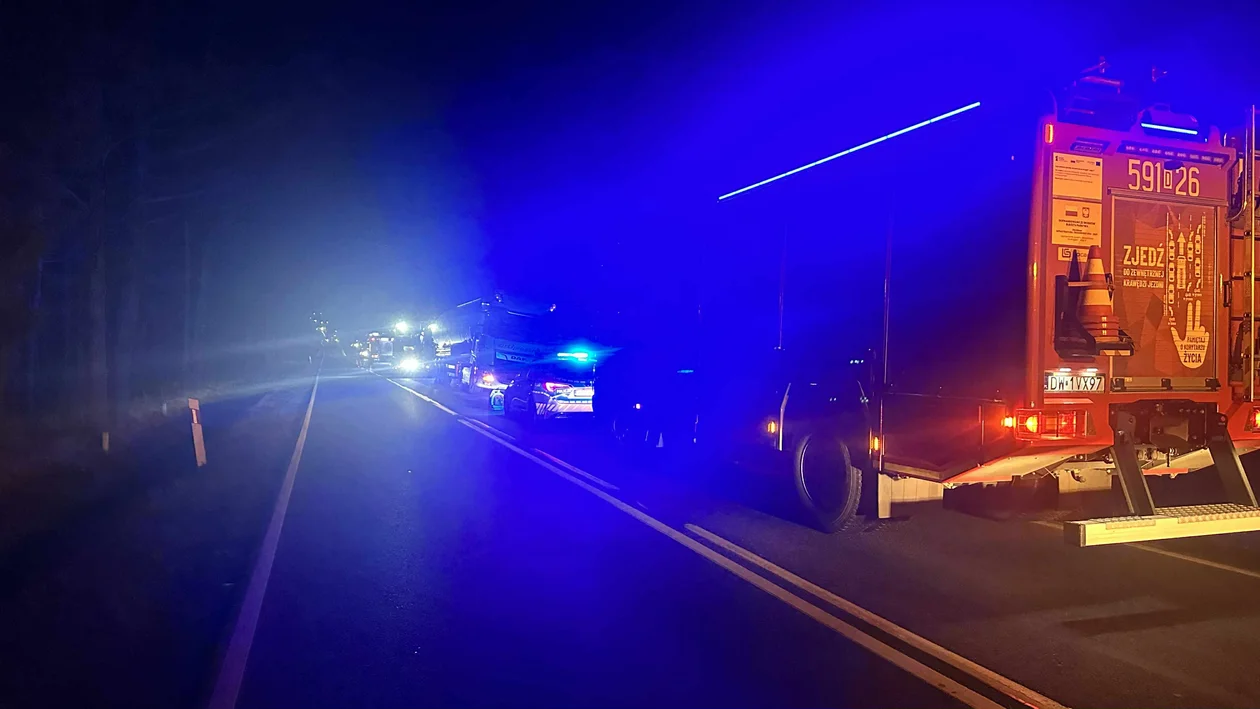 Złoty Stok - kolizja ciężarówki