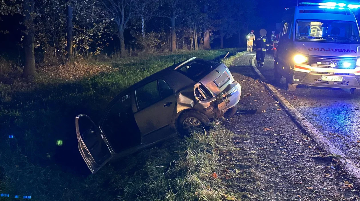 Kolizja na DK46. Sprawca uciekł z miejsca zdarzenia - Zdjęcie główne