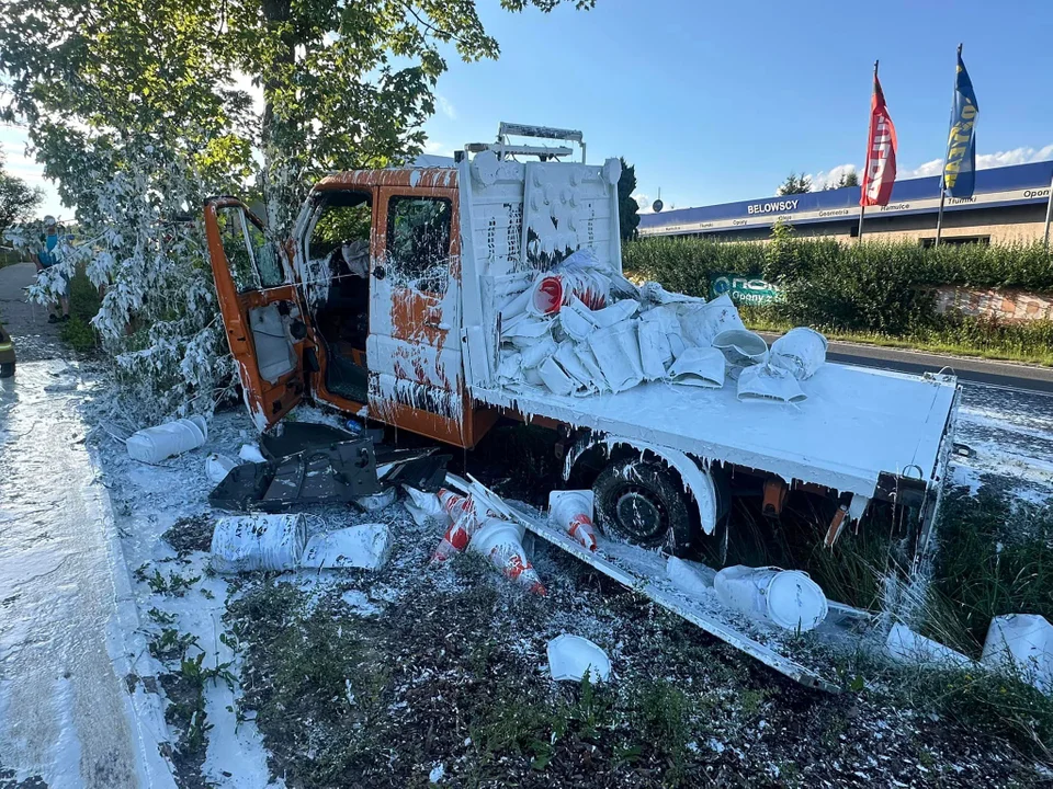 Nowa Ruda. Auto uderzyło w drzewo [galeria]