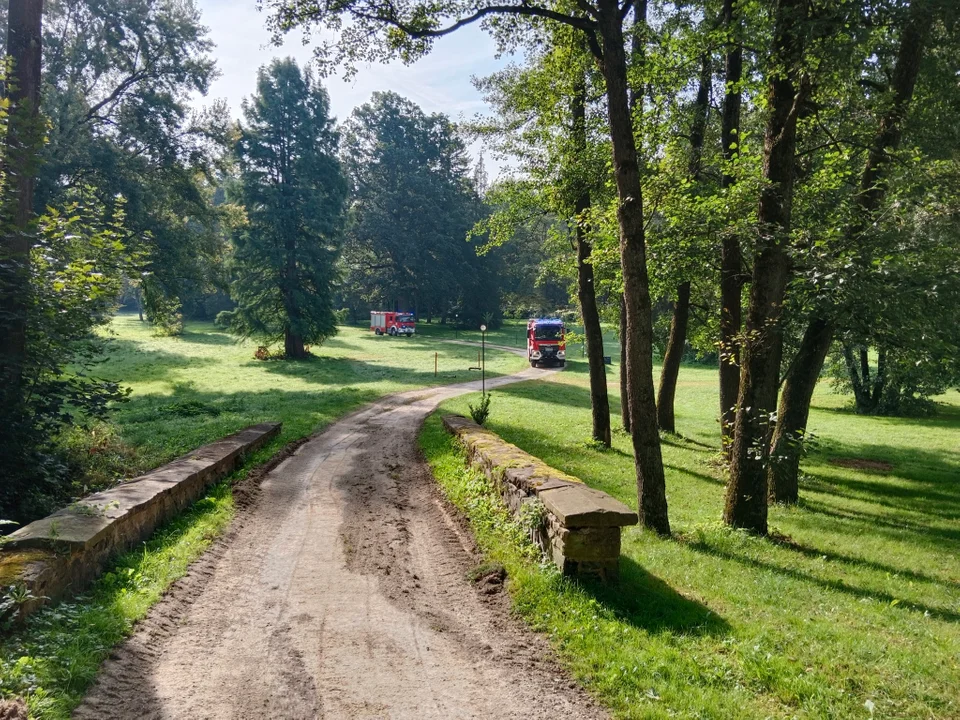 Gmina Lądek-Zdrój. Strażacy ćwiczyli w Zamku na Skale [galeria]