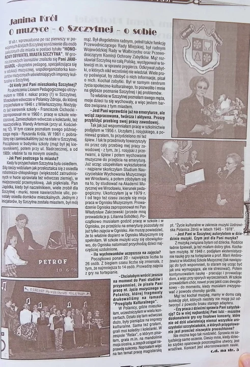 Zmarła Honorowa Obywatel Szczytnej - Janina Król. Wieloletni pedagog, człowiek o niezwykłym sercu