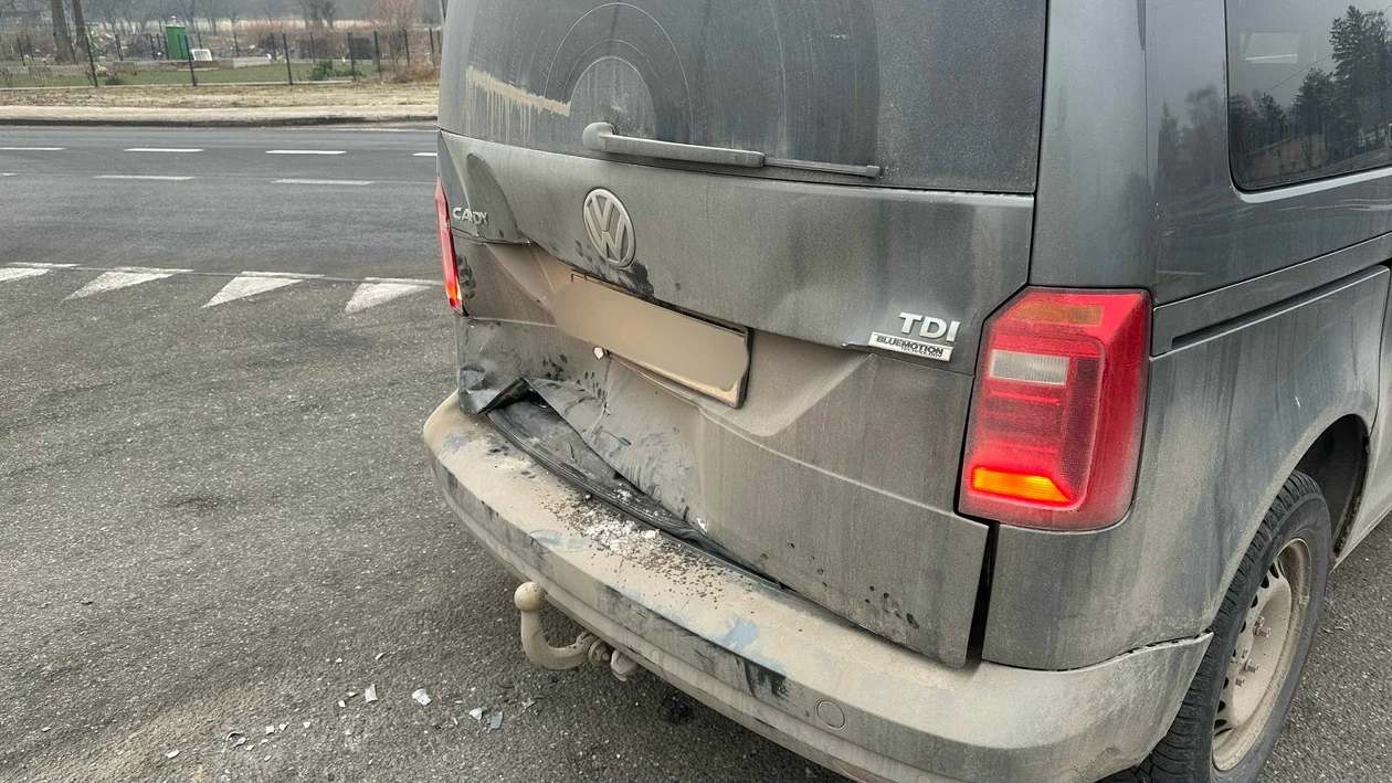 Żelazno - najechanie na tył - Zdjęcie główne