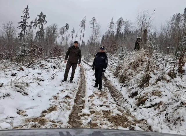 Powiat Kłodzki. Wspólne przedświąteczne patrole policji i straży leśnej