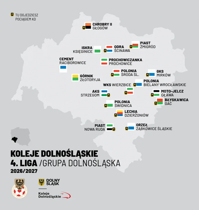 Kolejny sezon IV Ligi jedzie z Kolejami Dolnośląskimi!
