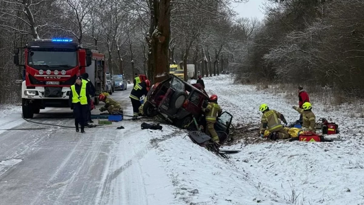 Śmiertelny wypadek na drodze Domaszków – Międzygórze. Prokuratura wyjaśnia przyczyny