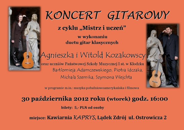 Lądek-Zdrój: Koncert gitarowy   - Zdjęcie główne