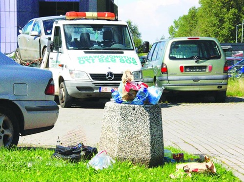 Cmentarzysko aut obok kolumbarium - Zdjęcie główne