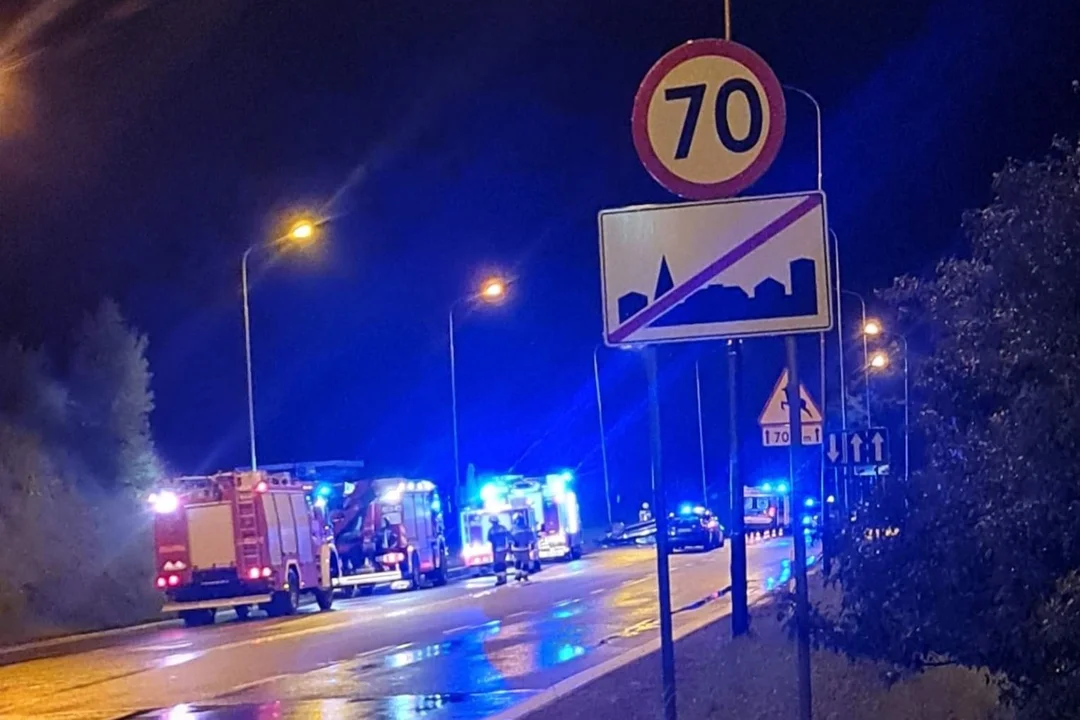 Kierujący samochodem Audi nie dostosował prędkości do warunków panujących na drodze