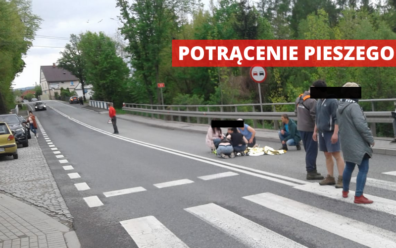 Bystrzyca Kłodzka: Potrącenie pieszego w Starym Waliszowie - Zdjęcie główne