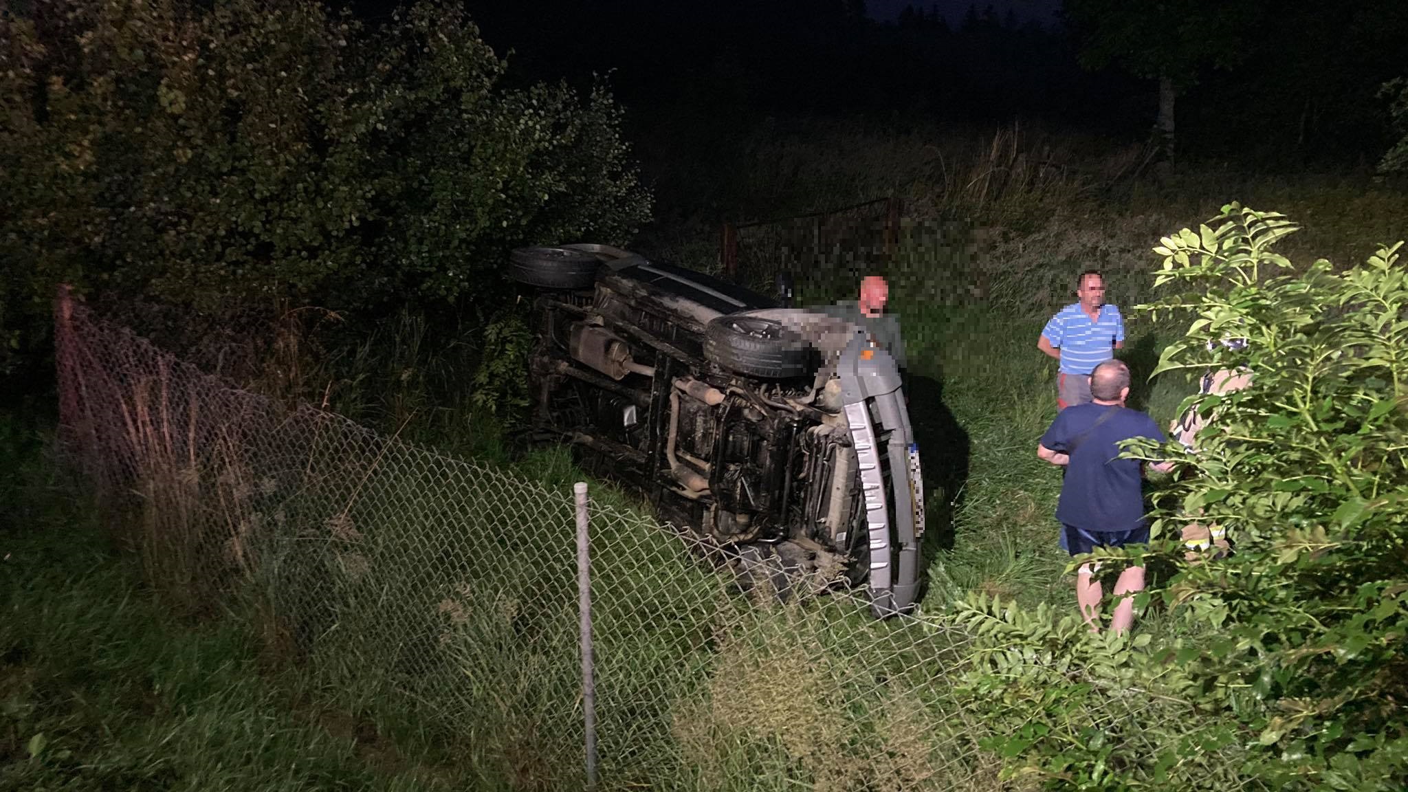 Boguszyn: Auto wypadło z drogi  [AKTUALIZACJA] - Zdjęcie główne